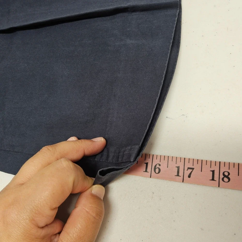 J.Crew Mini Skirt Womens 6 Navy Blue‎ Cotton Elastic Waist Pleated Pockets 28544